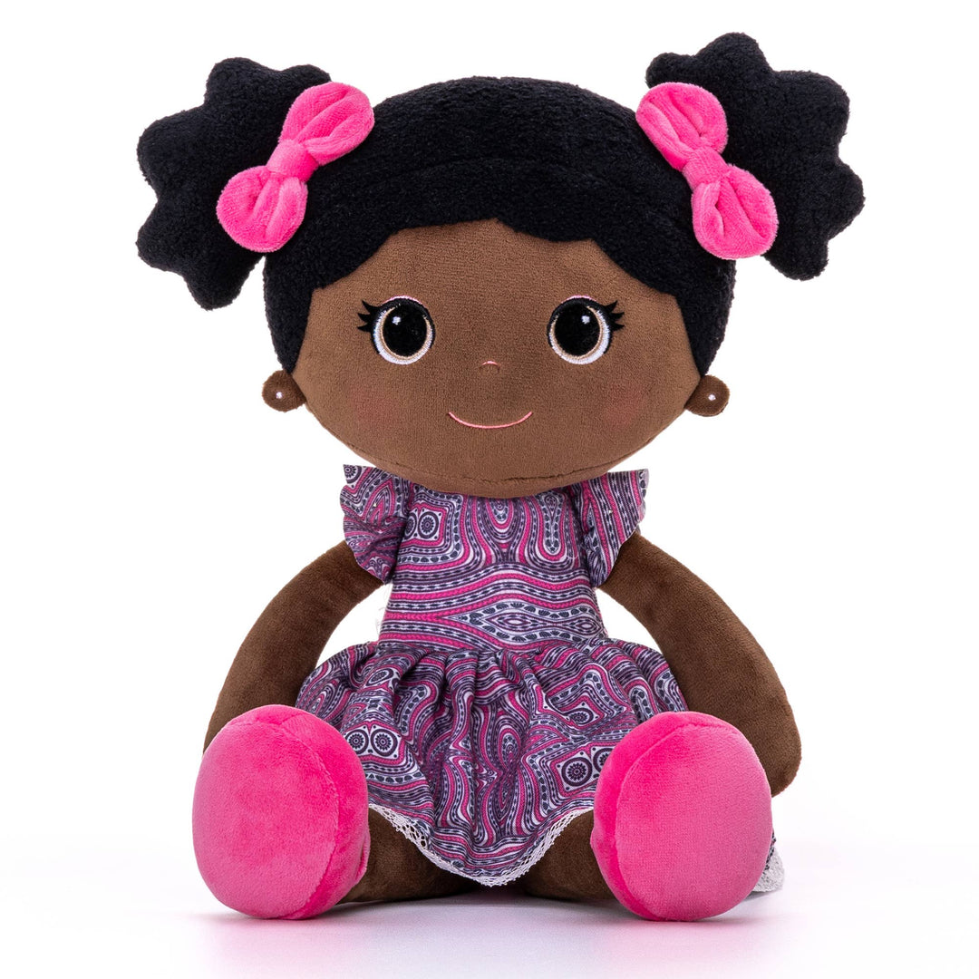 MABEL DOLL - AFRICAN PRINT - BLACK DOLL/AFRICAN AMERICAN