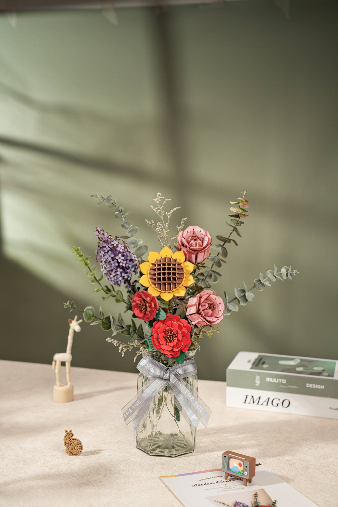 3D Wooden Flower Puzzle Bundle Pack