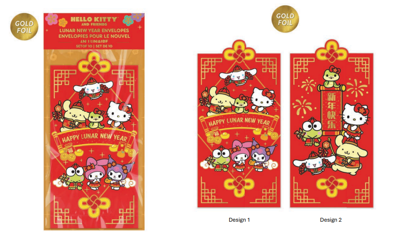 HELLO KITTY LUNAR YEAR ENVELOPES
