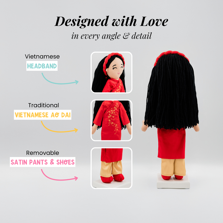 Joeydolls Vietnamese 'Hoa' Cultural Doll