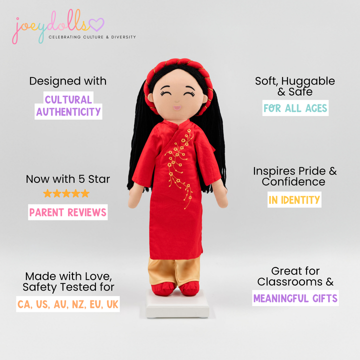 Joeydolls Vietnamese 'Hoa' Cultural Doll