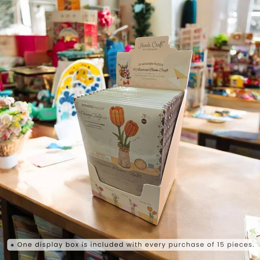 3D Wooden Flower Puzzle: Chamomile