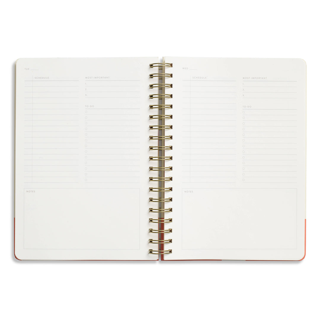 Gradient Orb Hardcover B5 Spiral Undated Daily Planner