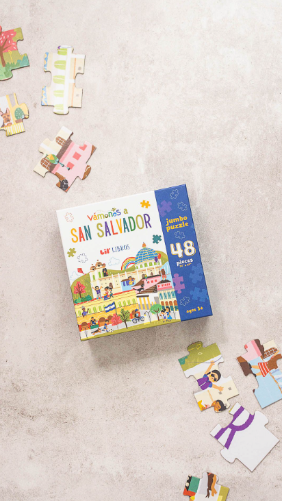 VÁMONOS: San Salvador Jumbo Puzzle (Bilingual: English and Spanish)