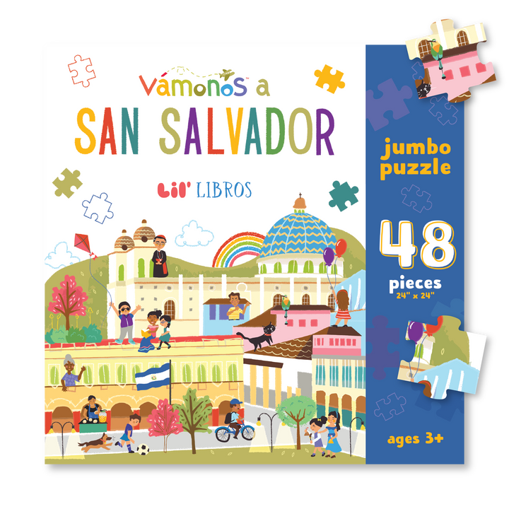 VÁMONOS: San Salvador Jumbo Puzzle (Bilingual: English and Spanish)