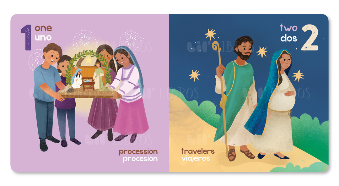 Las Posadas: Numbers / Números (Bilingual English and Spanish)