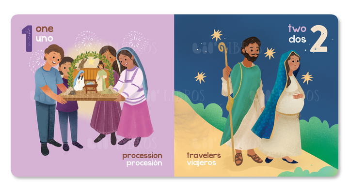 Las Posadas: Numbers / Números (Bilingual English and Spanish)