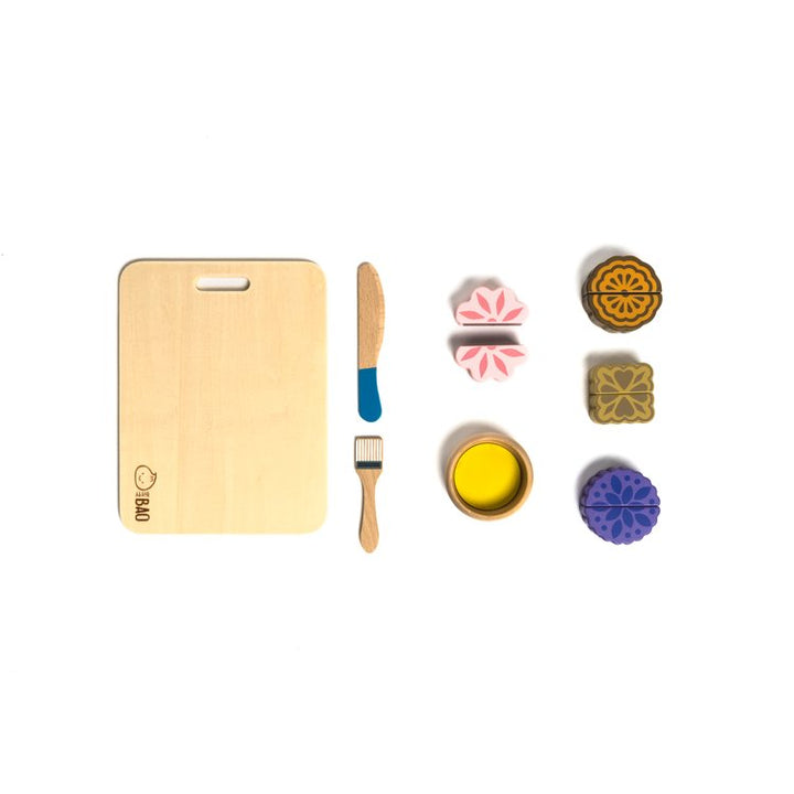 WOODEN MOONCAKE TOY SET
