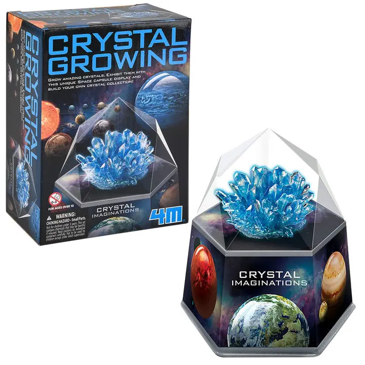BLUE CRYSTAL GROWING CRYSTAL IMAGINATION