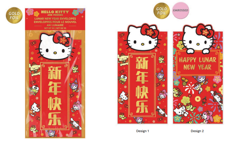 HELLO KITTY LUNAR YEAR ENVELOPES