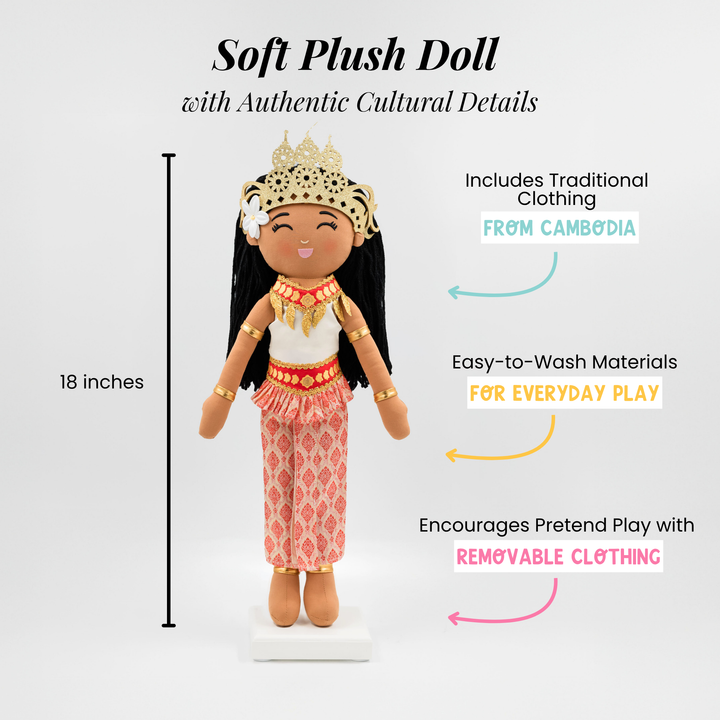 Cambodian 'Soriya' Cultural Doll