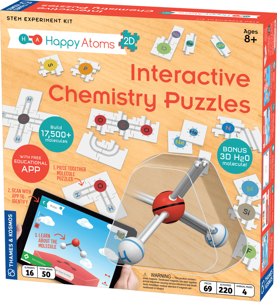 Happy Atoms 2D: Interactive Chemistry Puzzles