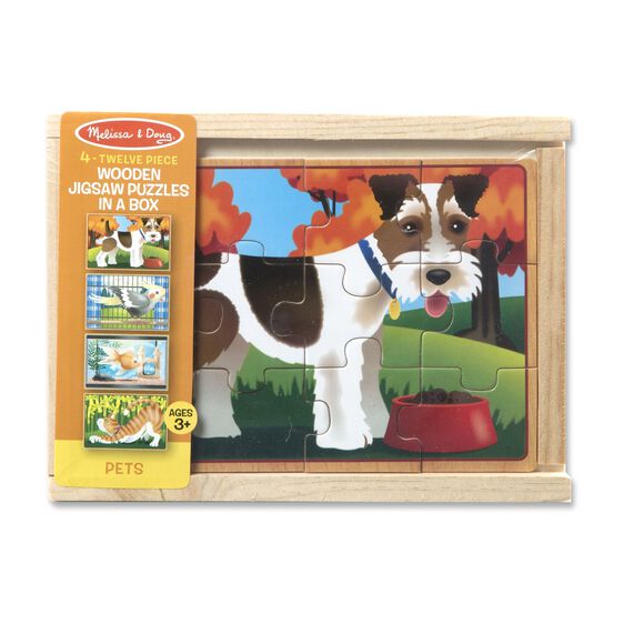 Pets Wooden Puzzle in a Box
