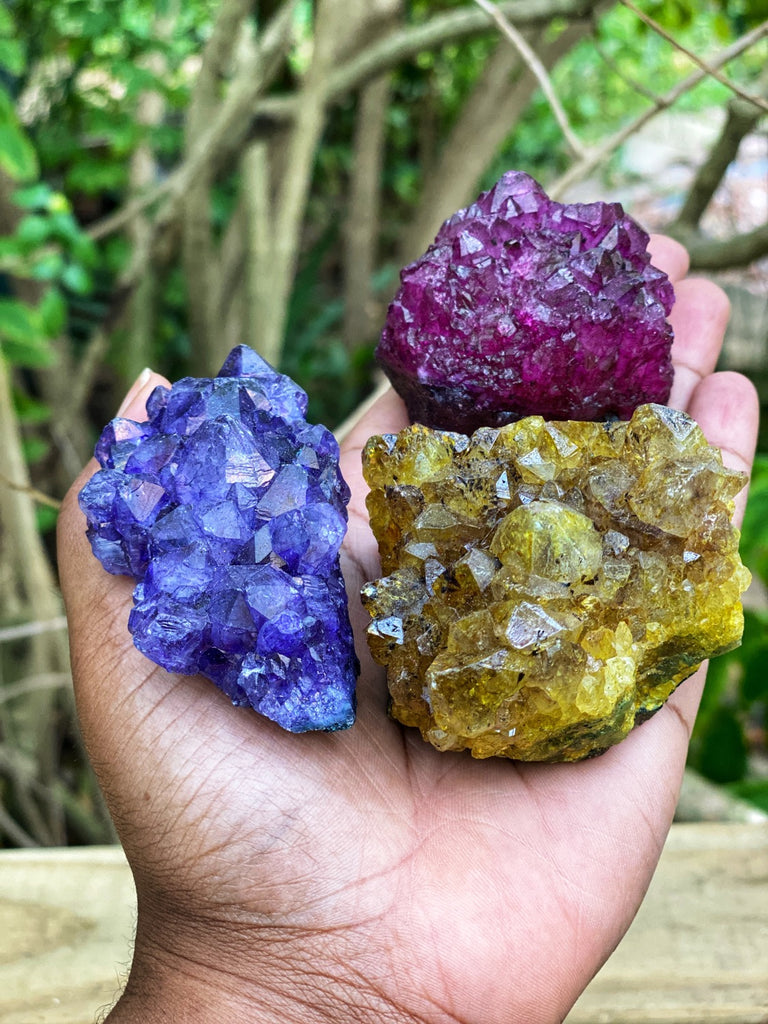 Dyed Amethyst Cluster Large | Geocentral
