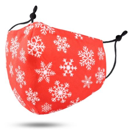 Adult Red Snowflake Mask