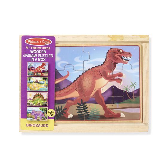 Dino Wooden Puzzles in a Box