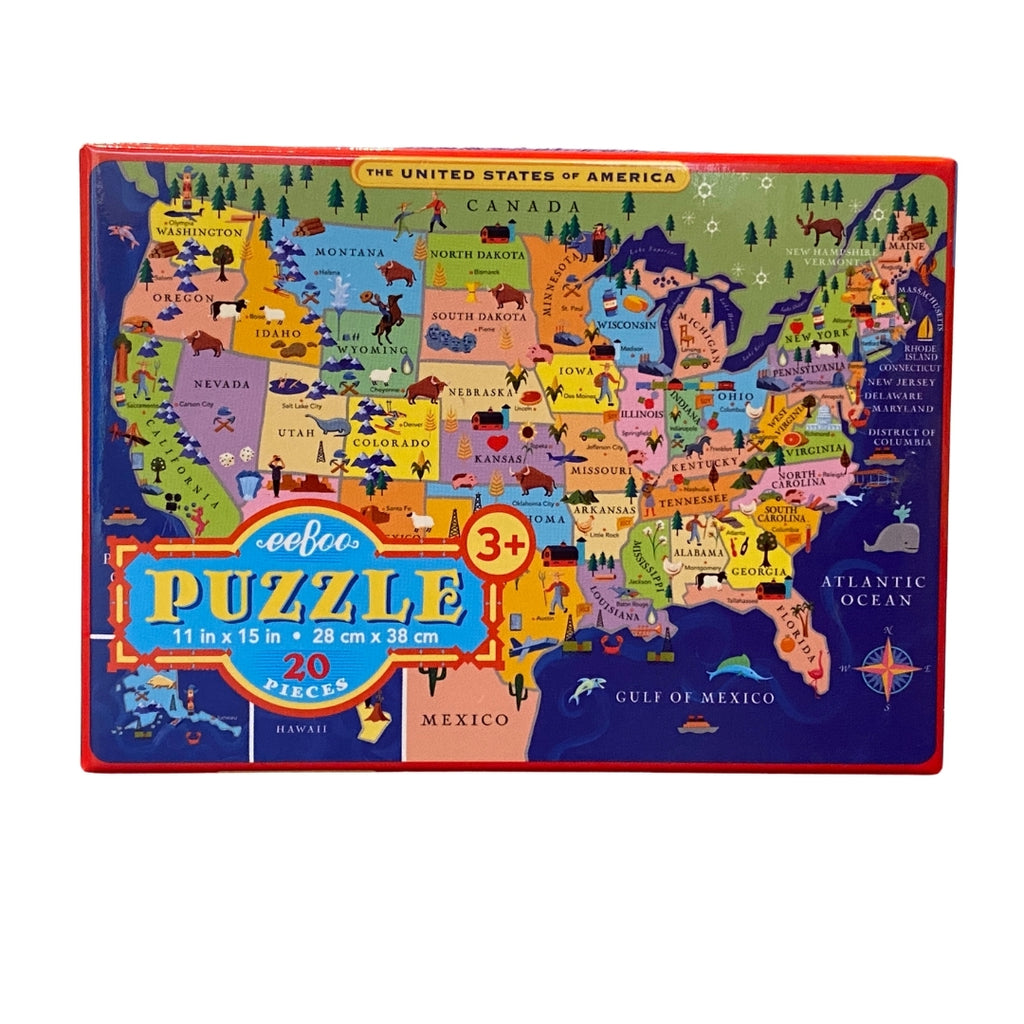 USA Map 20 Piece Puzzle